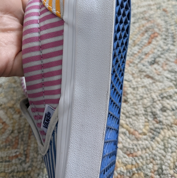 Vans Slip On Pinstripe Shoe 7.5 - Picture 7 of 12